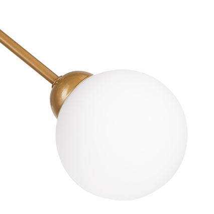 Sietynas ant stulpo RUBBY BALL 6xG9/5W/230V auksas