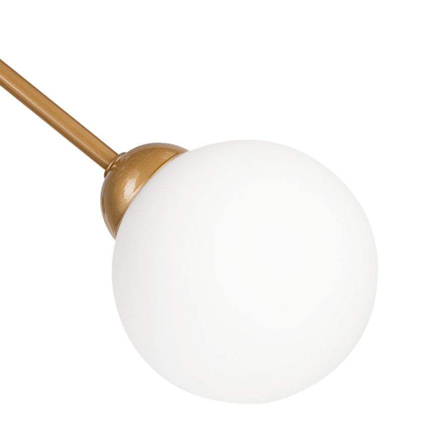 Sietynas ant stulpo RUBBY BALL 6xG9/5W/230V auksas
