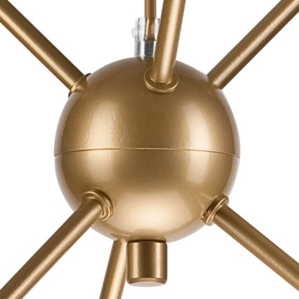 Sietynas ant stulpo RUBBY BALL 6xG9/5W/230V auksas