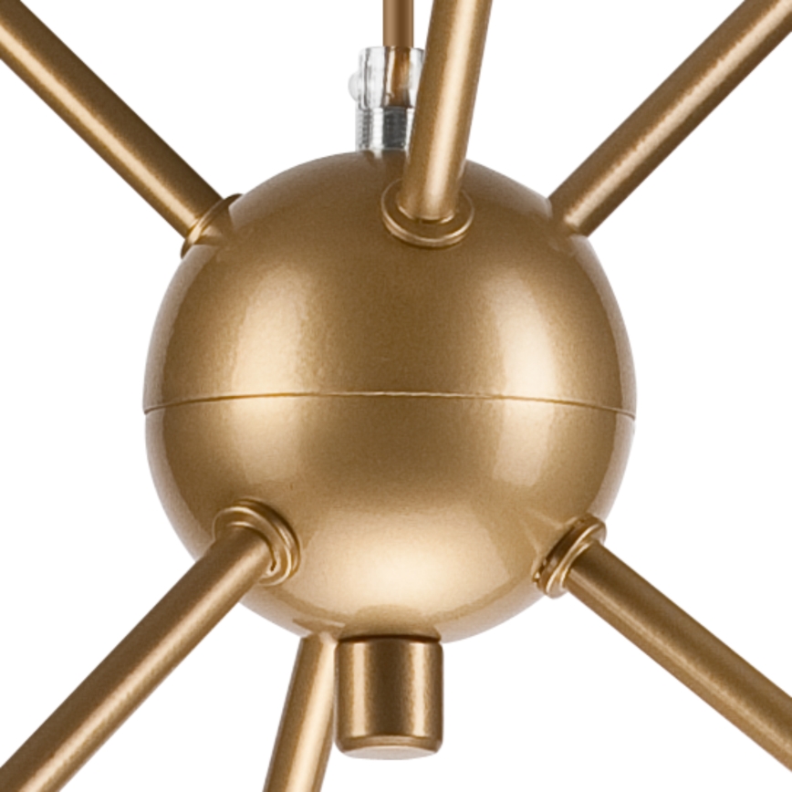 Sietynas ant stulpo RUBBY BALL 6xG9/5W/230V auksas