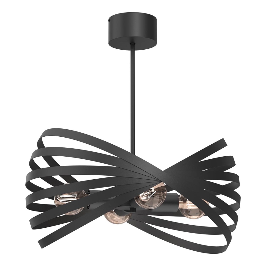 Sietynas ant stulpo SPARKLE 4xE27/15W/230V juoda