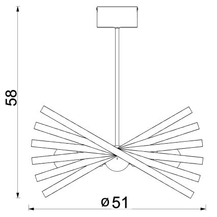 Sietynas ant stulpo SPARKLE 4xE27/15W/230V smėlio spalva