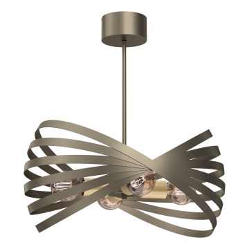Sietynas ant stulpo SPARKLE 4xE27/15W/230V žalvaris