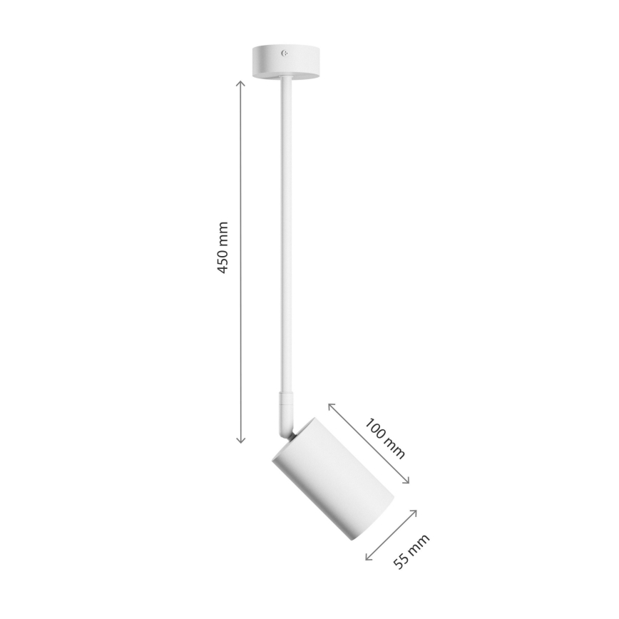 Sietynas ant stulpo VARIOSA 1xGU10/10W/230V balta