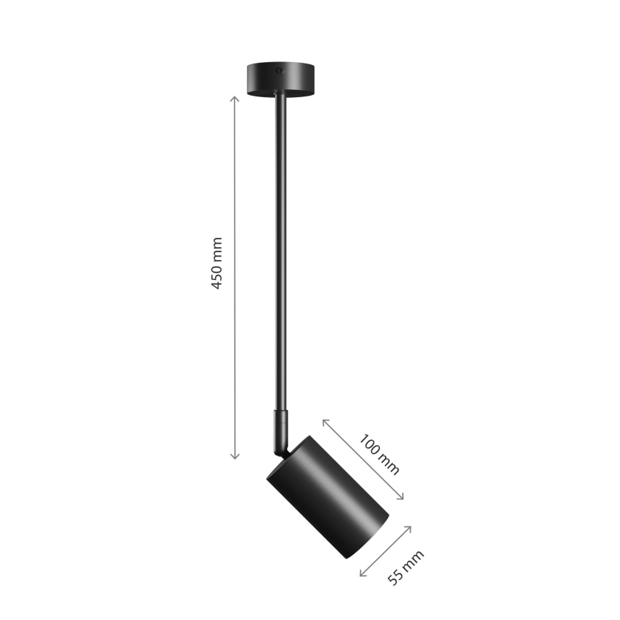 Sietynas ant stulpo VARIOSA 1xGU10/10W/230V juoda