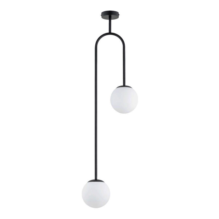 Sietynas ant stulpo VECTOR 2xE14/10W/230V juoda
