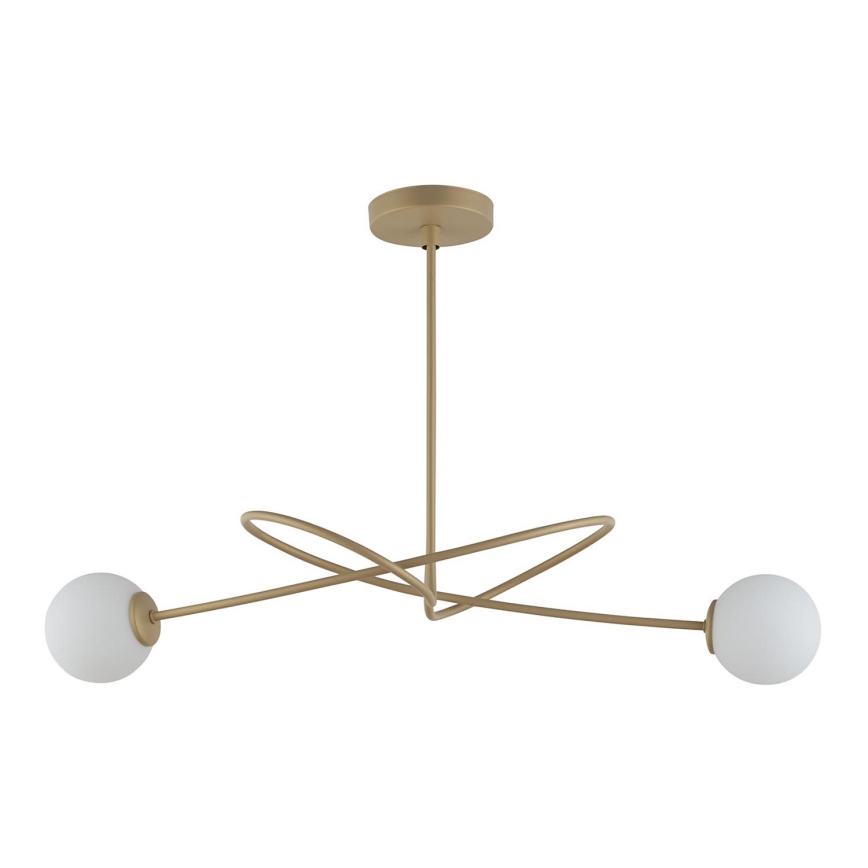 Sietynas ant stulpo VELVET 2xG9/12W/230V aukso