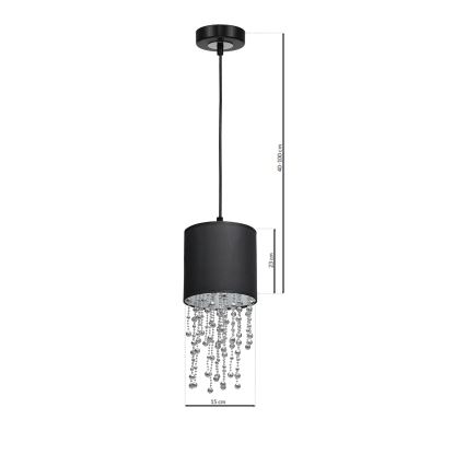 Sietynas ant virvės ALMERIA 1xE27/60W/230V