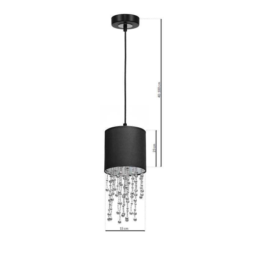 Sietynas ant virvės ALMERIA 1xE27/60W/230V