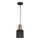 Sietynas ant virvės ARES BLACK 1xE27/60W/230V