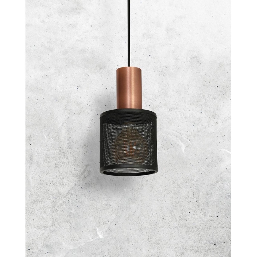 Sietynas ant virvės ARES BLACK 1xE27/60W/230V