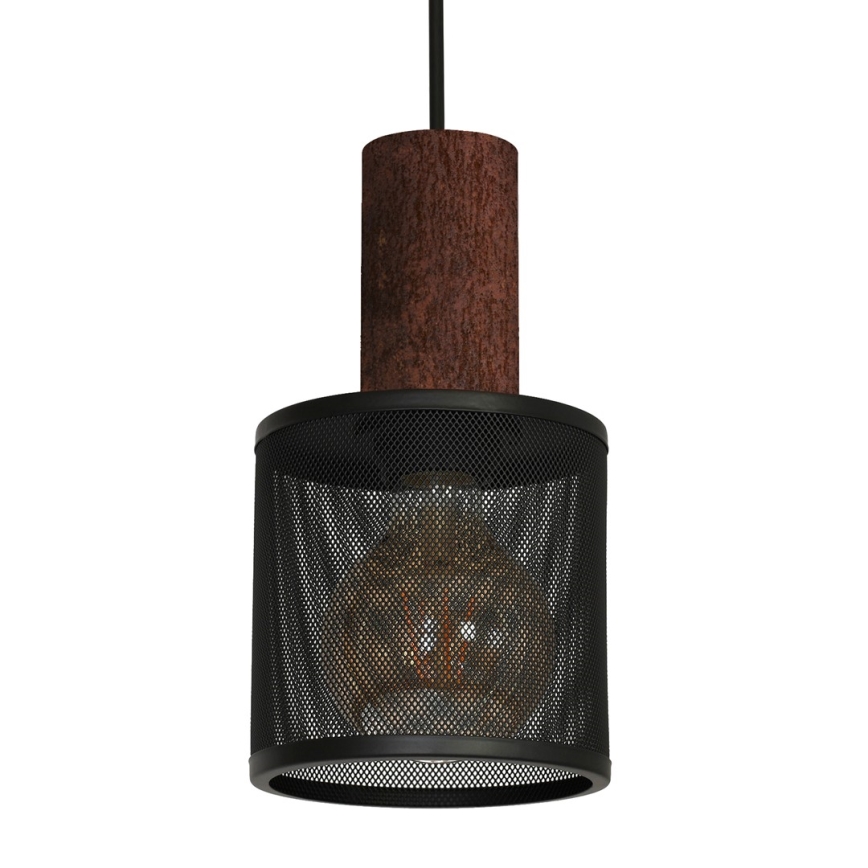 Sietynas ant virvės ARES BLACK 1xE27/60W/230V