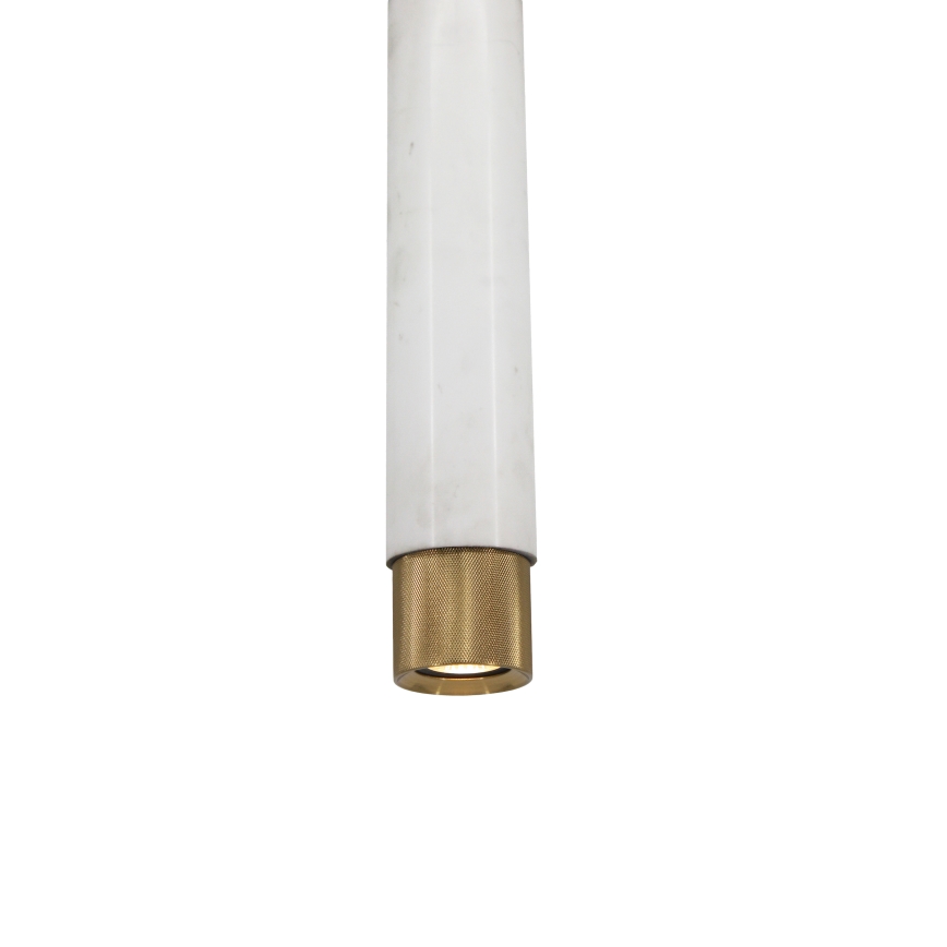 Sietynas ant virvės, marmuro, juodas/baltas 1xGU10/8W/230V