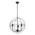 Sietynas GLOBE 3 3xE14/60W juoda