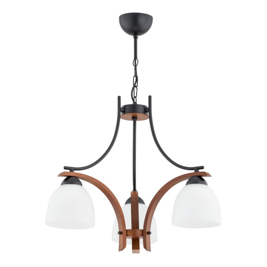 Sietynas, kabinamas ant grandinės BAFIA 3xE27/15W/230V ruda