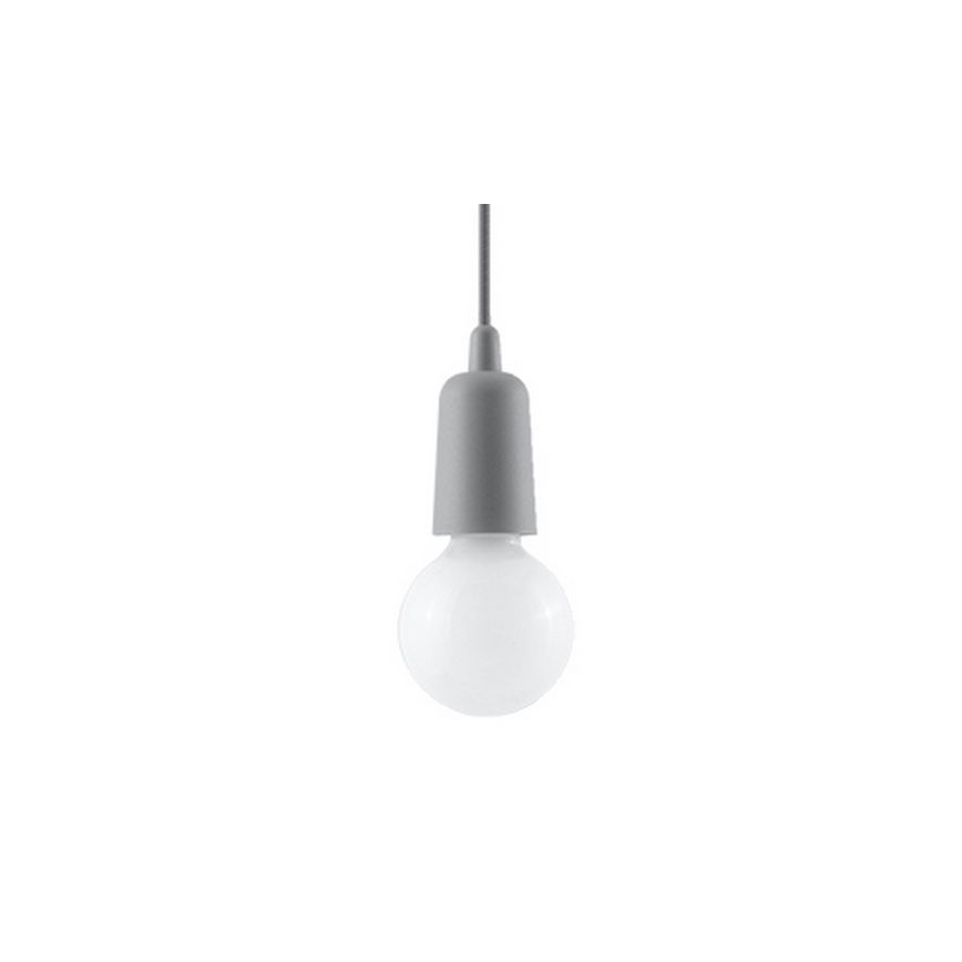 Sietynas, kabinamas ant grandinės DIEGO 1xE27/60W/230V pilka