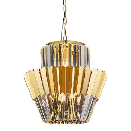 Sietynas, kabinamas ant grandinės DONNA 9xE14/40W/230V diametras 45 cm auksas