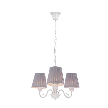 Sietynas, kabinamas ant grandinės FIREZ 3xE27/40W/230V balta/pilka