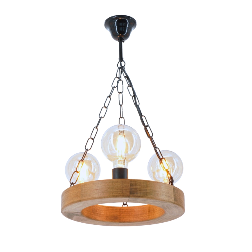 Sietynas, kabinamas ant grandinės IOS 3xE27/60W/230V diametras 30 cm bukas