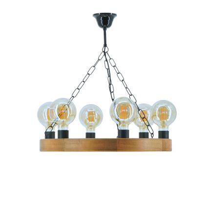 Sietynas, kabinamas ant grandinės IOS 6xE27/60W/230V diametras 50 cm bukas