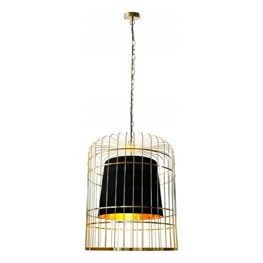 Sietynas, kabinamas ant grandinės LONGIS 2xE27/60W/230V diametras 60 cm auksas/juoda