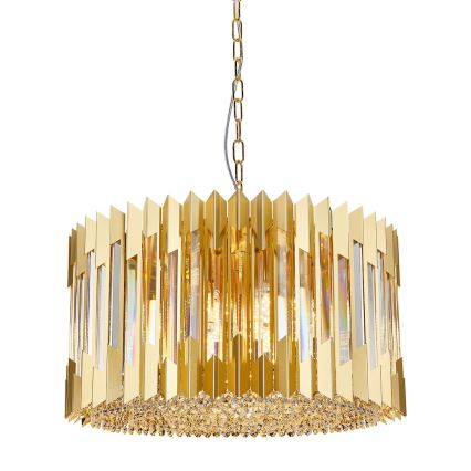 Sietynas, kabinamas ant grandinės RITZ 12xE14/40W/230V diametras 54 cm auksas