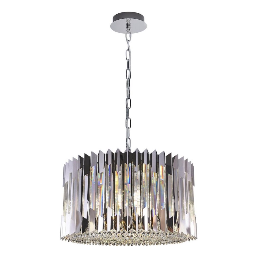Sietynas, kabinamas ant grandinės RITZ 12xE14/40W/230V diametras 54 cm blizgus chromas