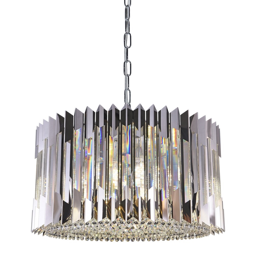 Sietynas, kabinamas ant grandinės RITZ 12xE14/40W/230V diametras 54 cm blizgus chromas