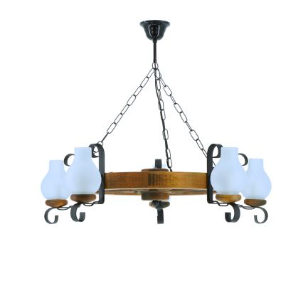 Sietynas, kabinamas ant grandinės ROATA 5xE14/40W/230V diametras 70 cm bukas