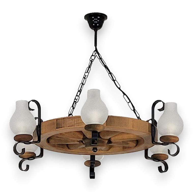 Sietynas, kabinamas ant grandinės ROATA 6xE14/40W/230V diametras 70 cm bukas