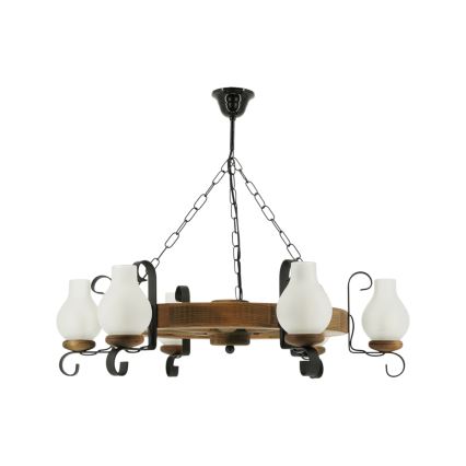 Sietynas, kabinamas ant grandinės ROATA 6xE14/40W/230V diametras 70 cm bukas