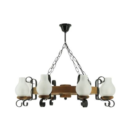 Sietynas, kabinamas ant grandinės ROATA 8xE14/40W/230V diametras 70 cm bukas