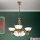 Sietynas, kabinamas ant grandinės ROCCA 6xE27/60W/230V diametras 64 cm bronza/balta