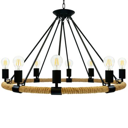 Sietynas, kabinamas ant grandinės ROPE ARTHUR 8xE27/20W/230V