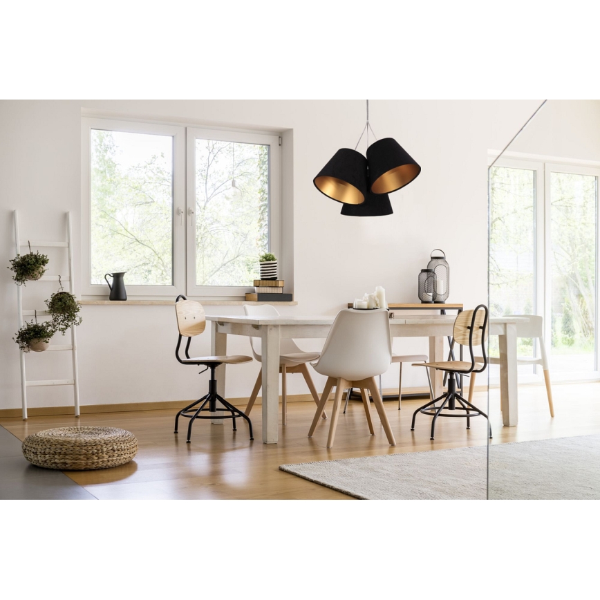 Sietynas, kabinamas ant virvės AMBROSIA 3xE27/60W/230V