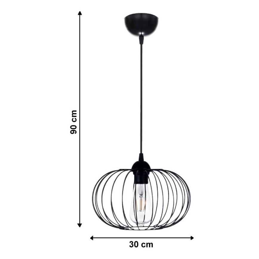 Sietynas, kabinamas ant virvės BOCCA 1xE27/60W/230V
