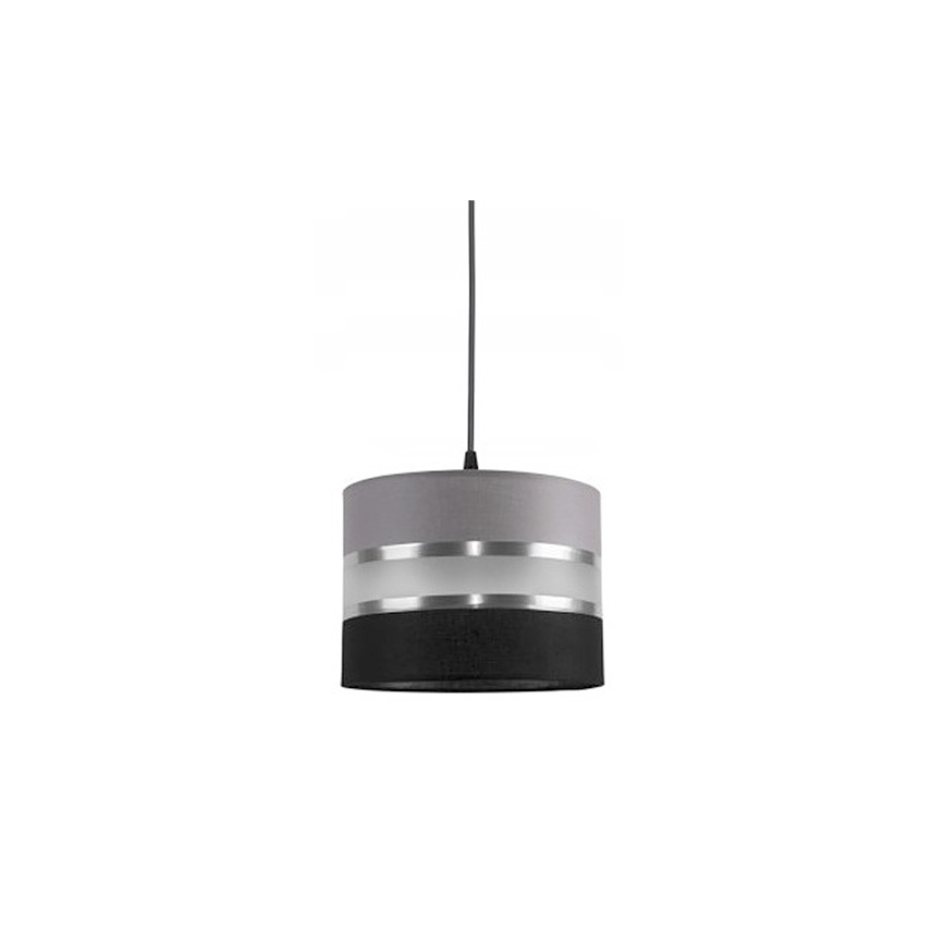 Sietynas, kabinamas ant virvės CORAL S 1xE27/60W/230V juoda ir pilka
