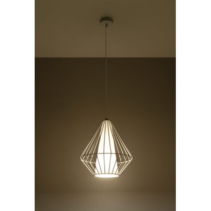 Sietynas, kabinamas ant virvės DEMI 1xE27/60W/230V balta
