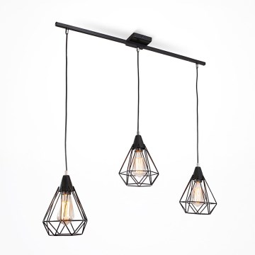 Sietynas, kabinamas ant virvės DIAMOND 3xE27/60W/230V 83 cm