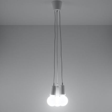 Sietynas, kabinamas ant virvės DIEGO 3xE27/60W/230V