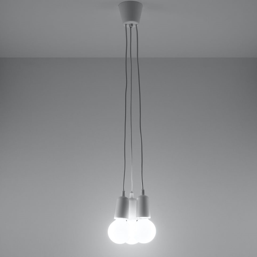 Sietynas, kabinamas ant virvės DIEGO 3xE27/60W/230V