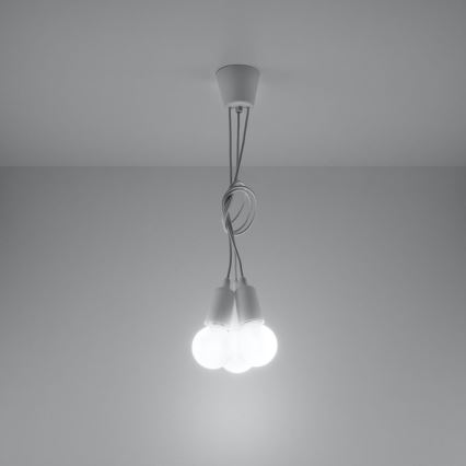 Sietynas, kabinamas ant virvės DIEGO 3xE27/60W/230V