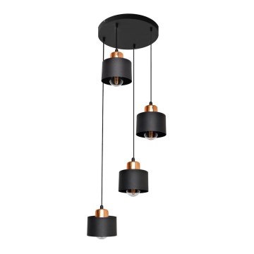 Sietynas, kabinamas ant virvės EDISON 4xE27/15W/230V