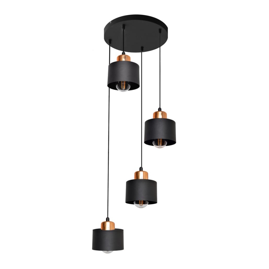 Sietynas, kabinamas ant virvės EDISON 4xE27/15W/230V
