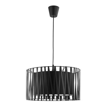 Sietynas, kabinamas ant virvės HARMONY BLACK 1xE27/60W/230V