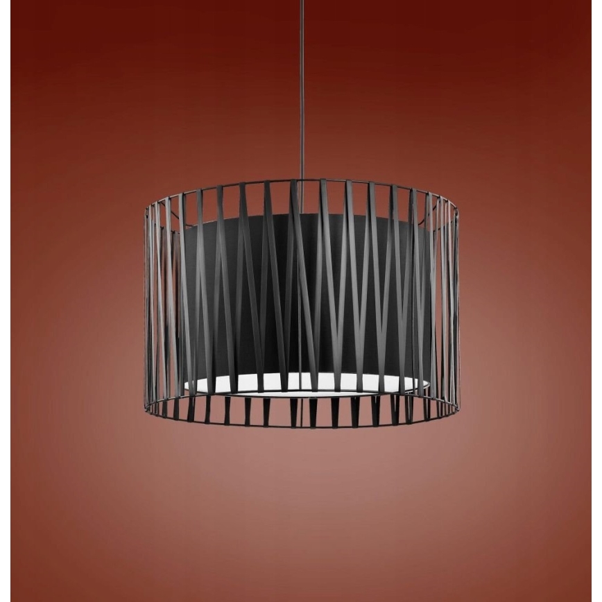 Sietynas, kabinamas ant virvės HARMONY BLACK 3xE27/60W/230V