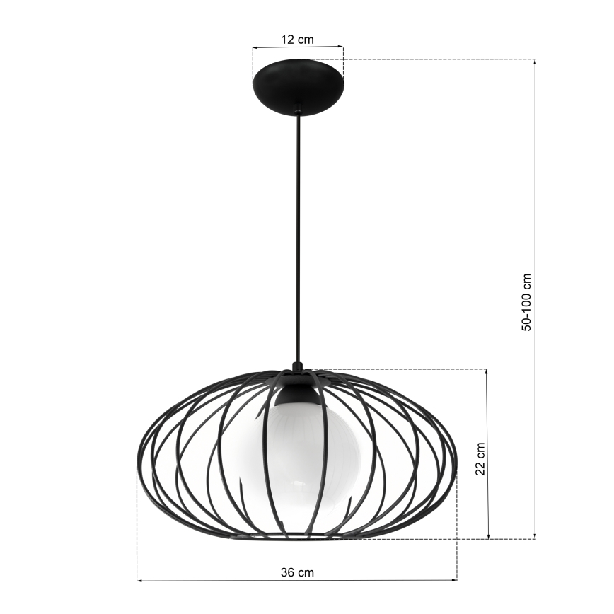 Sietynas, kabinamas ant virvės KRONOS 1xE14/40W/230V