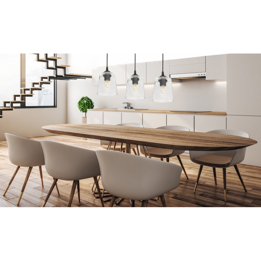 Sietynas, kabinamas ant virvės LUCEA 3xE27/15W/230V