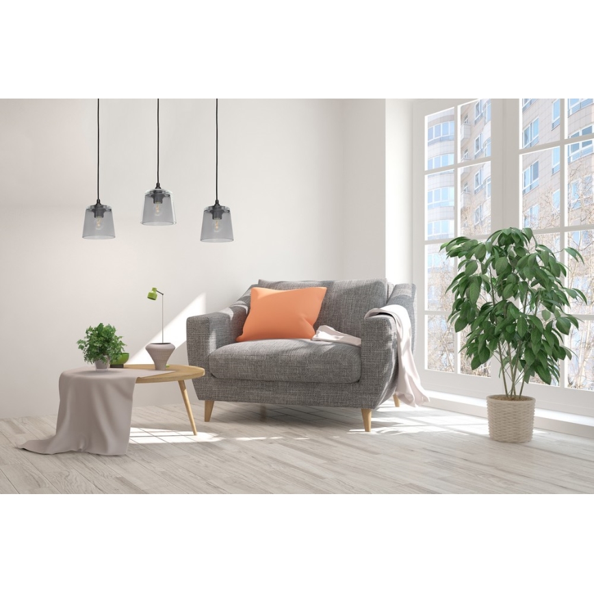 Sietynas, kabinamas ant virvės LUCEA 3xE27/15W/230V