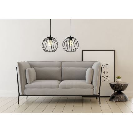 Sietynas, kabinamas ant virvės MATT 2xE27/60W/230V